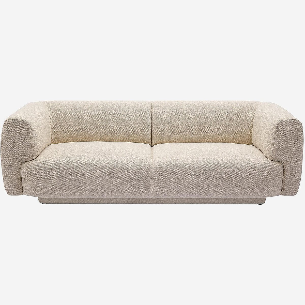 Canapé en tissu texturé AUSTIN beige, HABITAT