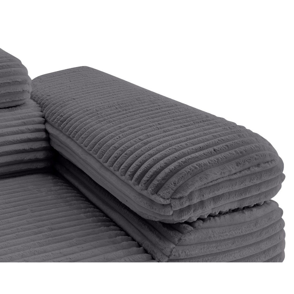 Canapé d'Angle Convertible 5 places - ZARIA gris, BEST MOBILIER