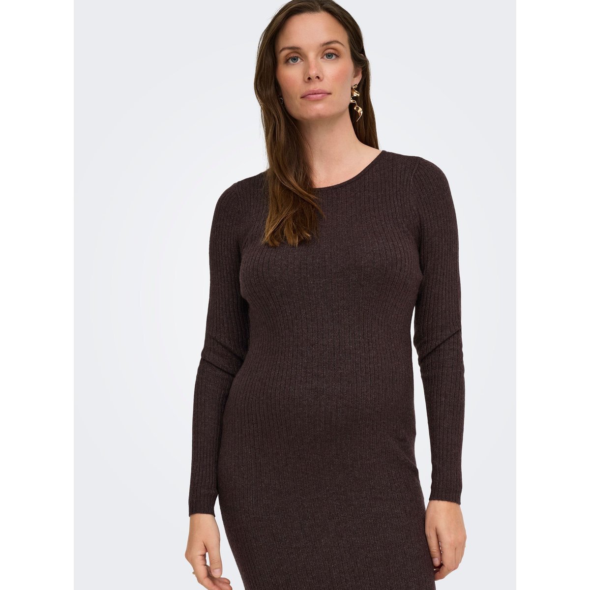 Robe En Maille marron - chocolate torte 1, ONLY