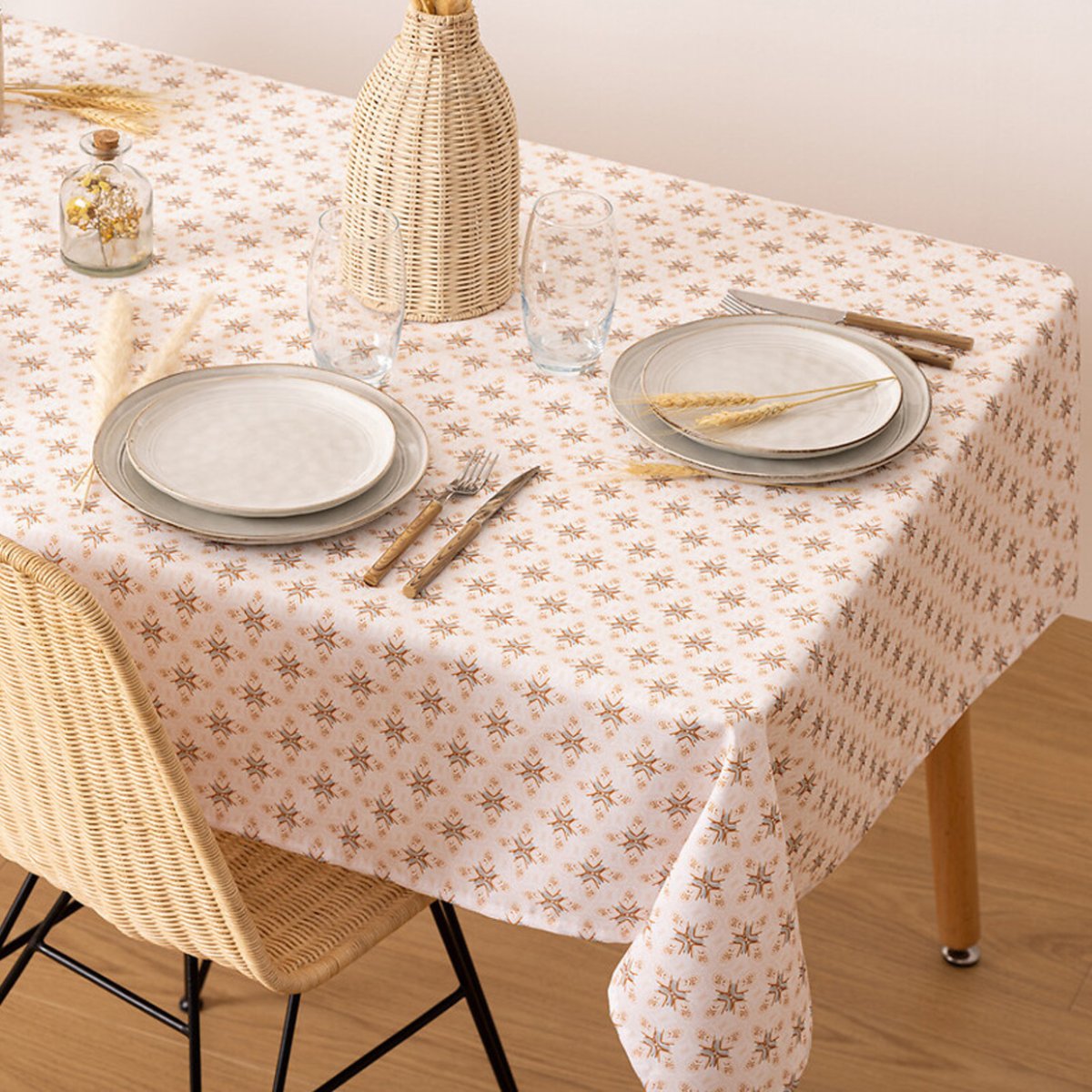 Nappe anti tâche rectangulaire beige, ATMOSPHERA