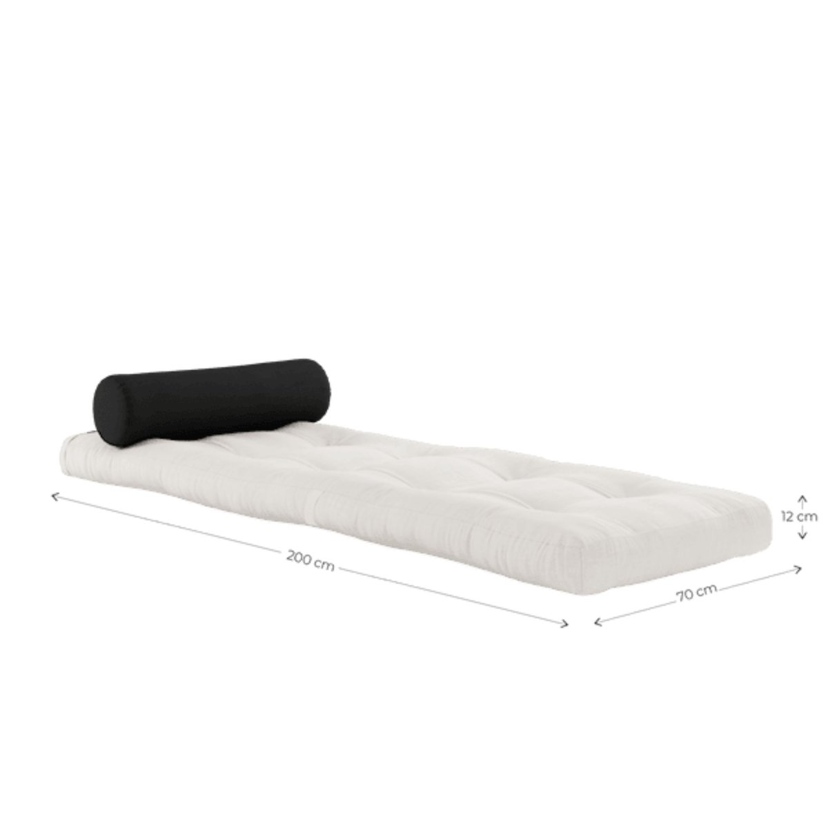Matelas futon canapé 2 en 1 WRAP anthracite, KARUP DESIGN