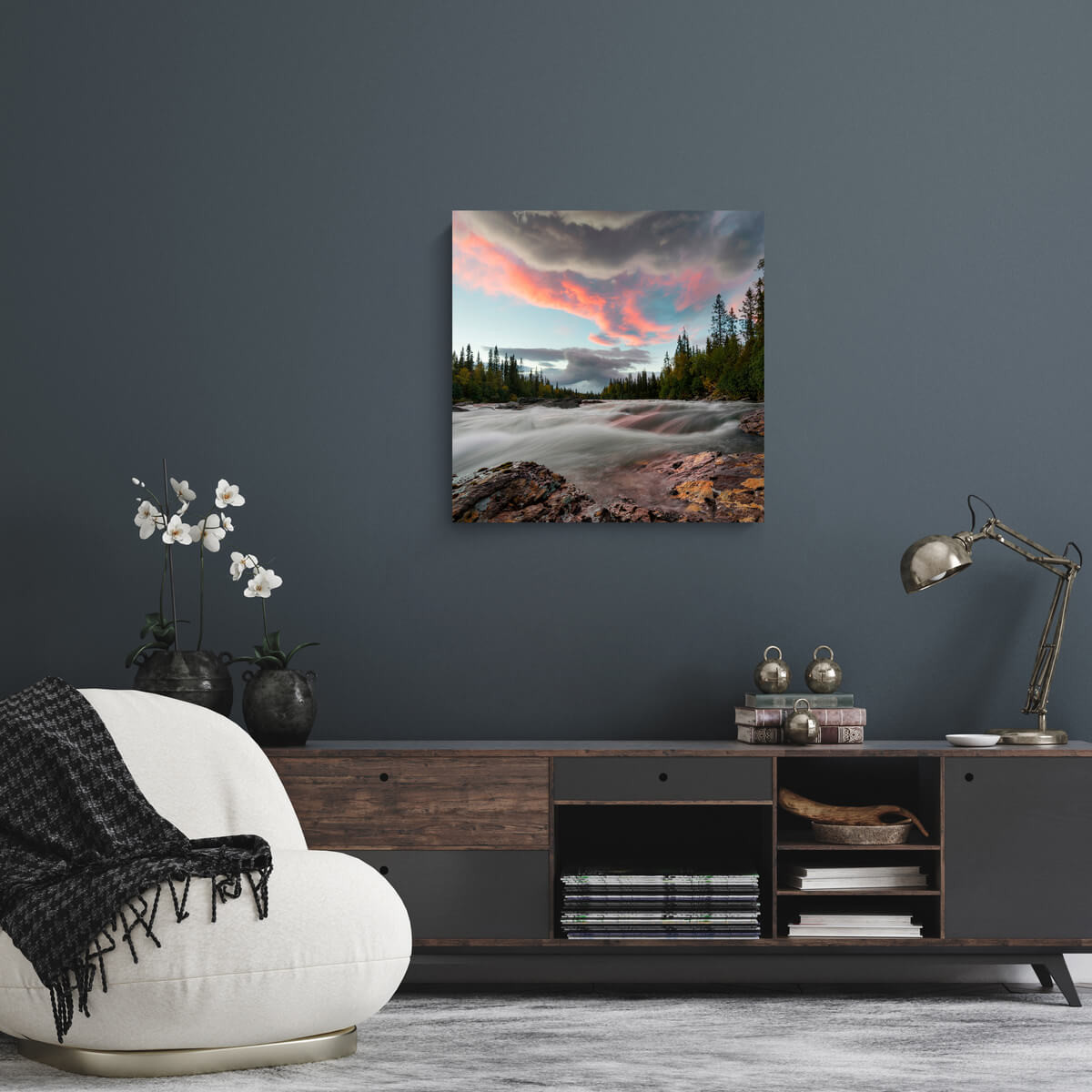Tableau Mural Eau Et Terre GRANDS ESPACES tableau en verre, CEANOTHE