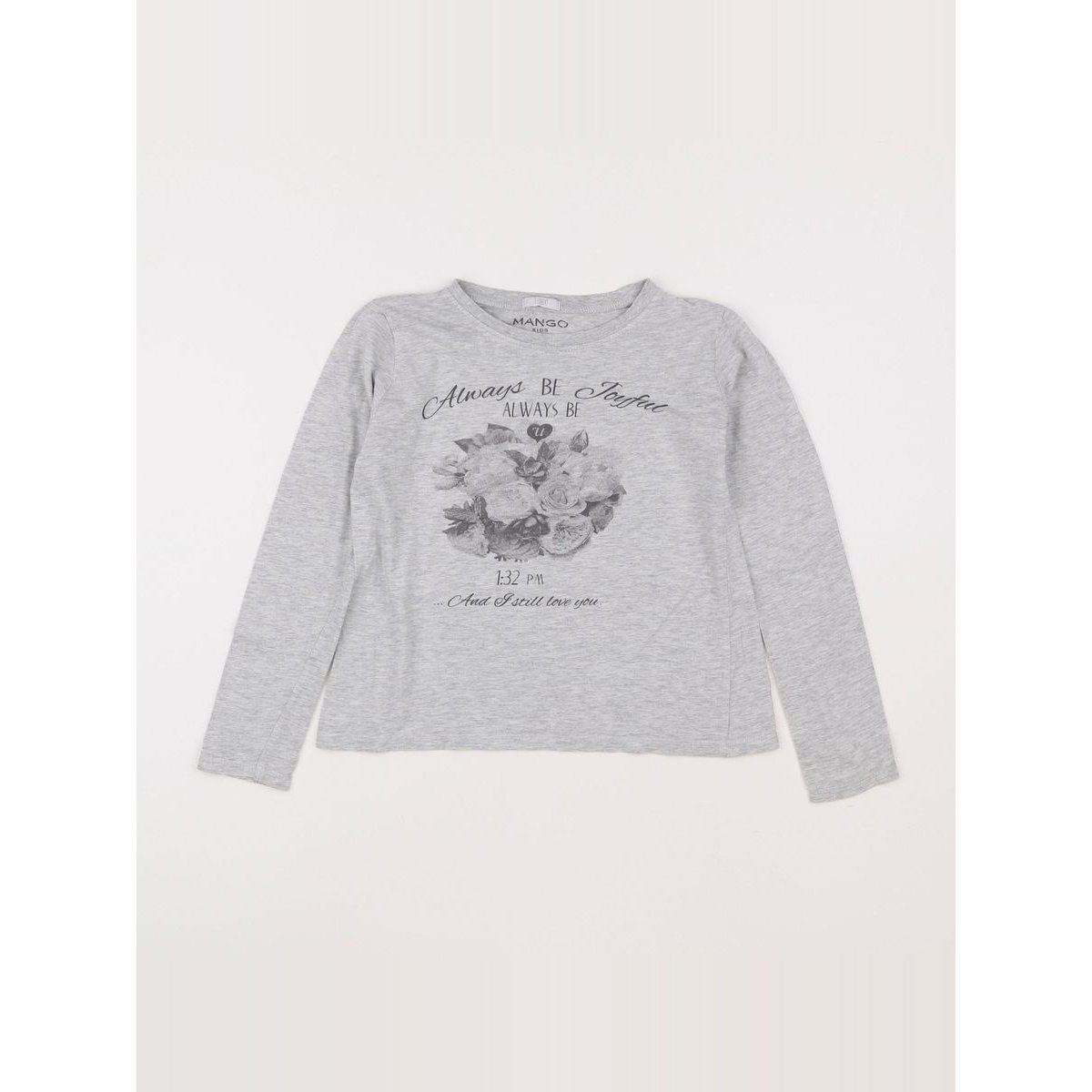 Tee-shirt - Très bon état gris, MANGO
