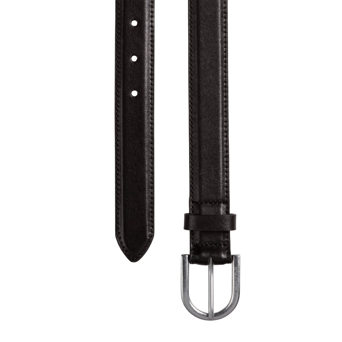 Ceinture modèle Jill en cuir de vachette souple noir, MARC O'POLO