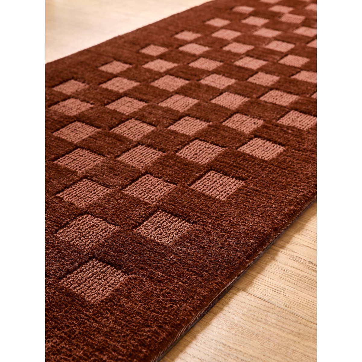 Tapis de salon et chambre moderne PYTHIA rouge, NOVATREND