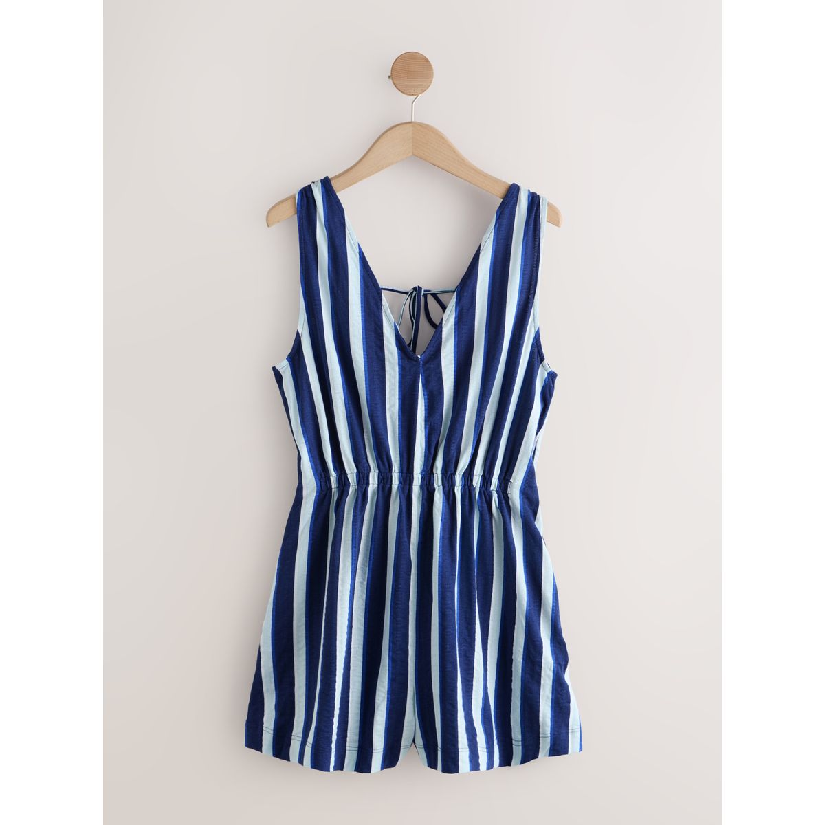 Combi-short d’été en jersey bleu/blanc, NEXT