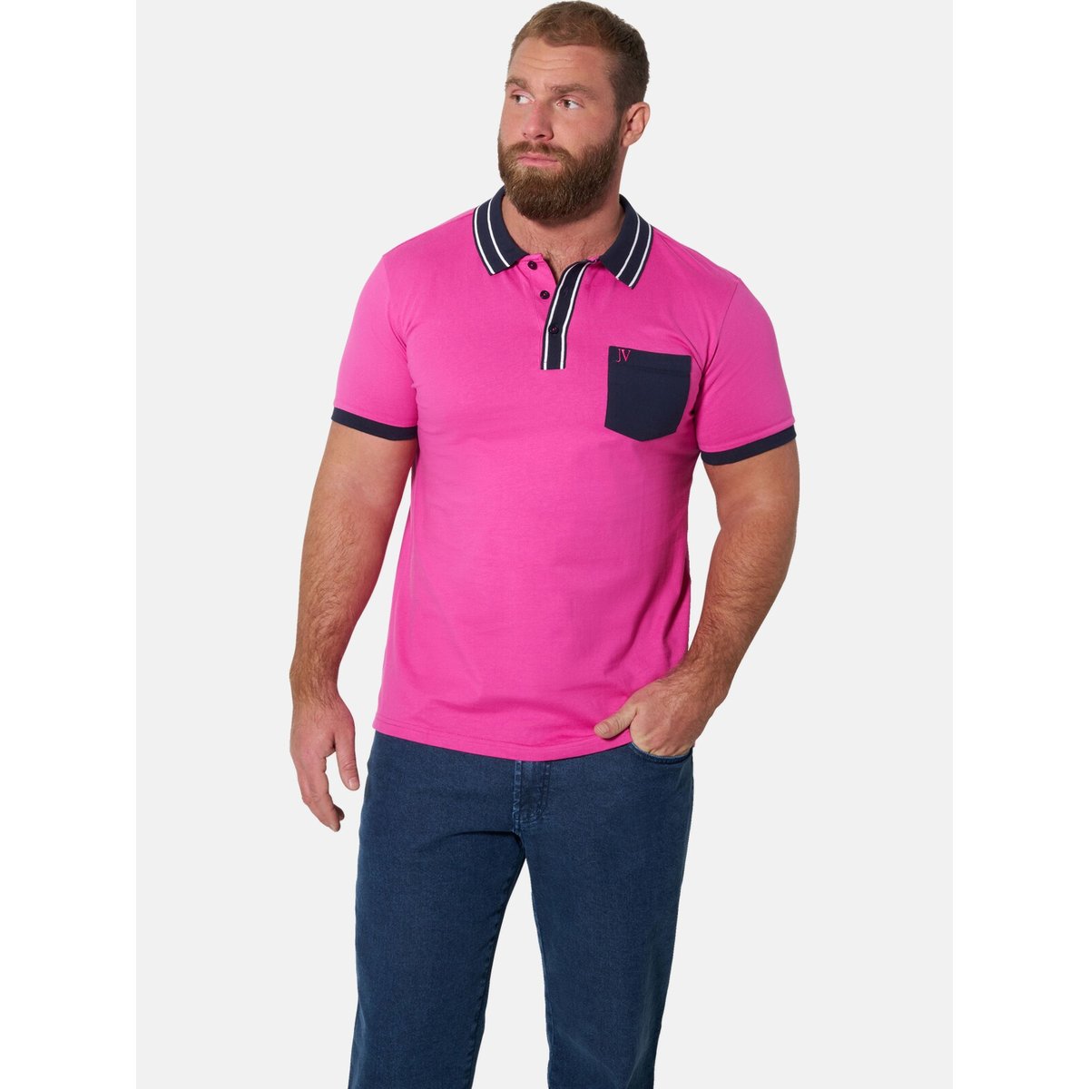 Lot de 2 polos SKALLE vert clair rose vif, JAN VANDERSTORM