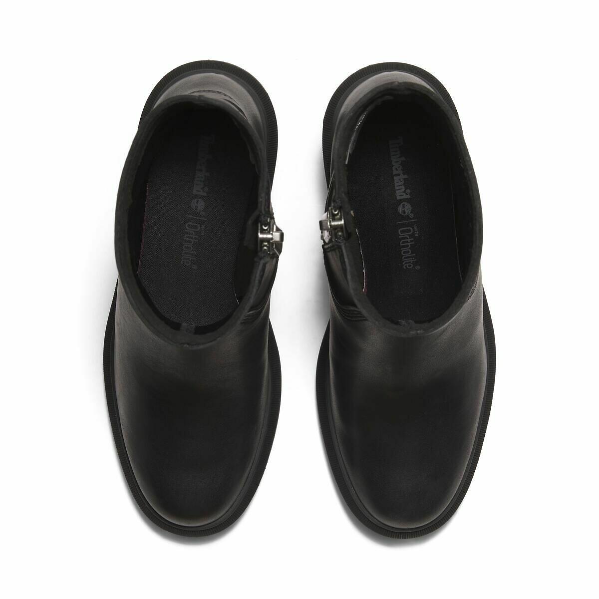 Boots cuir à talon Allington Heights noir, TIMBERLAND