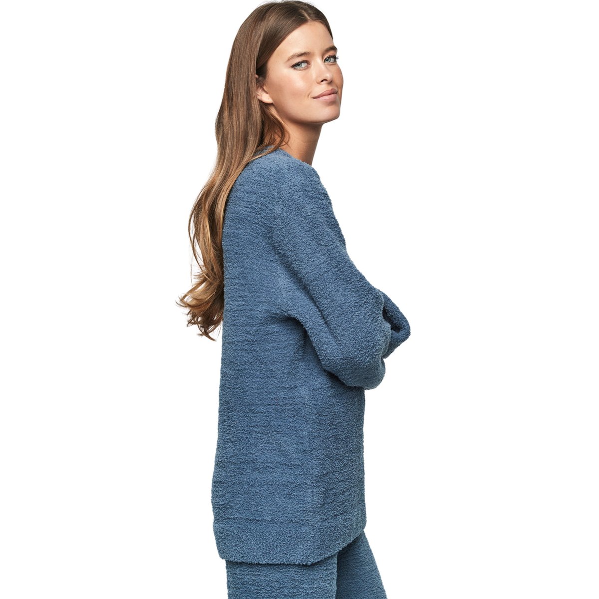 Pyjama pantalon top manches longues P110 CANDY CLOUD bleu, SELMARK