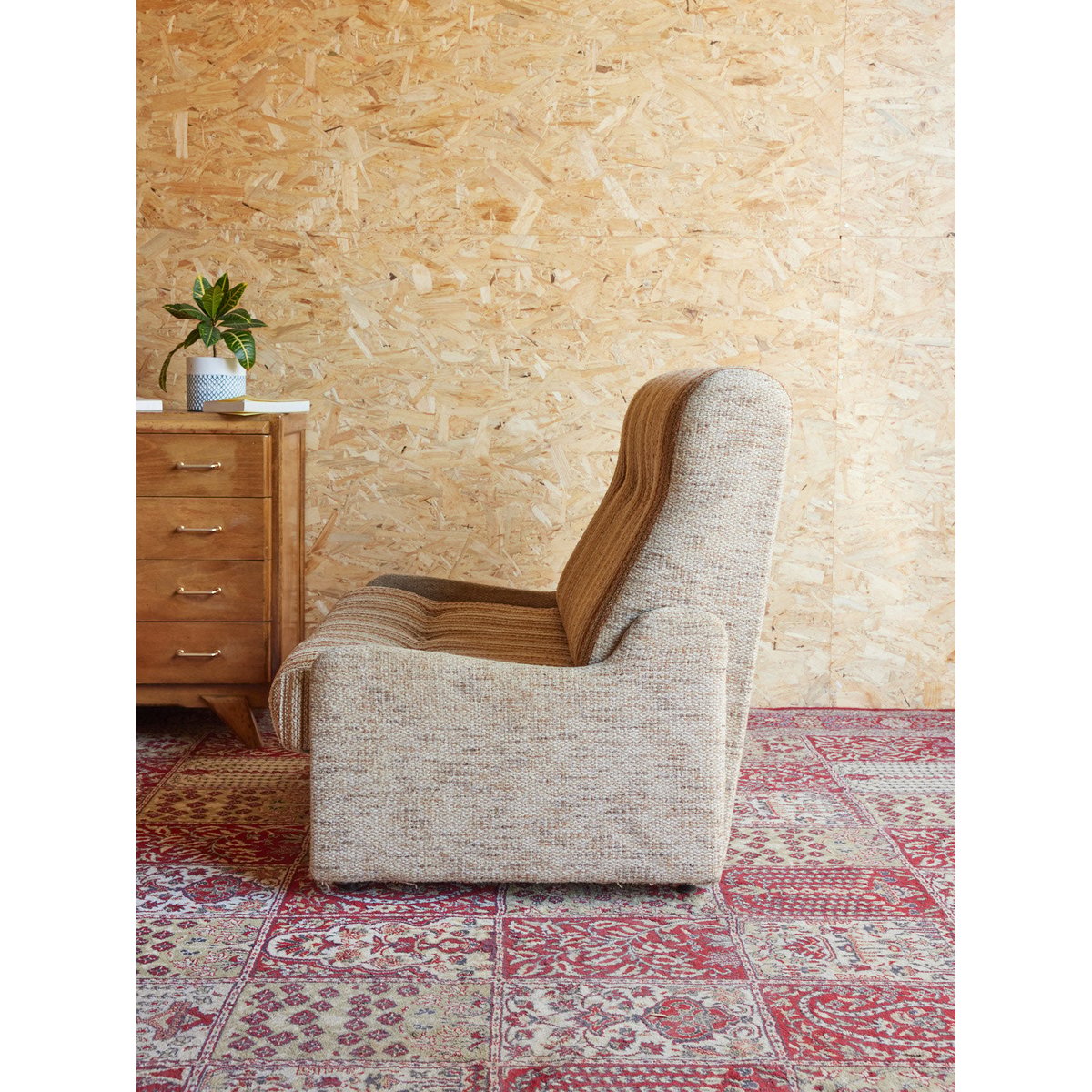 Fauteuil années 70 Jakob N°1260 - Bon état beige, DEBONGOUT