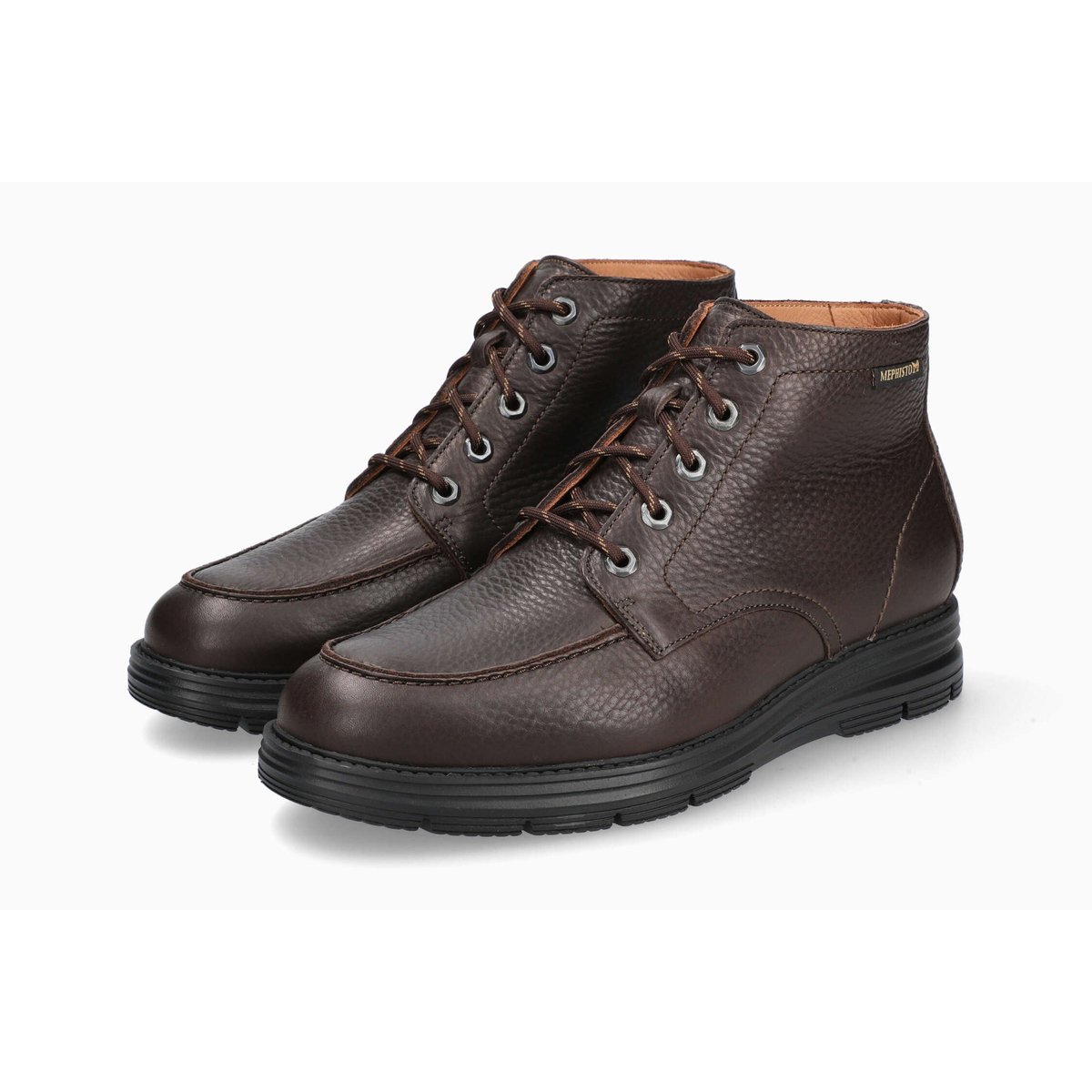 Bottines en cuir CYRIUS marron foncé 5143, MEPHISTO