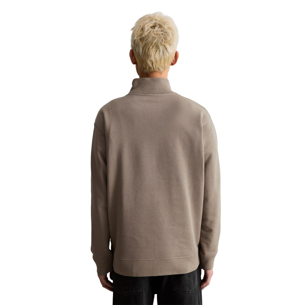 Sweat-Troyer relaxed en coton bio marron, MARC O’POLO DENIM