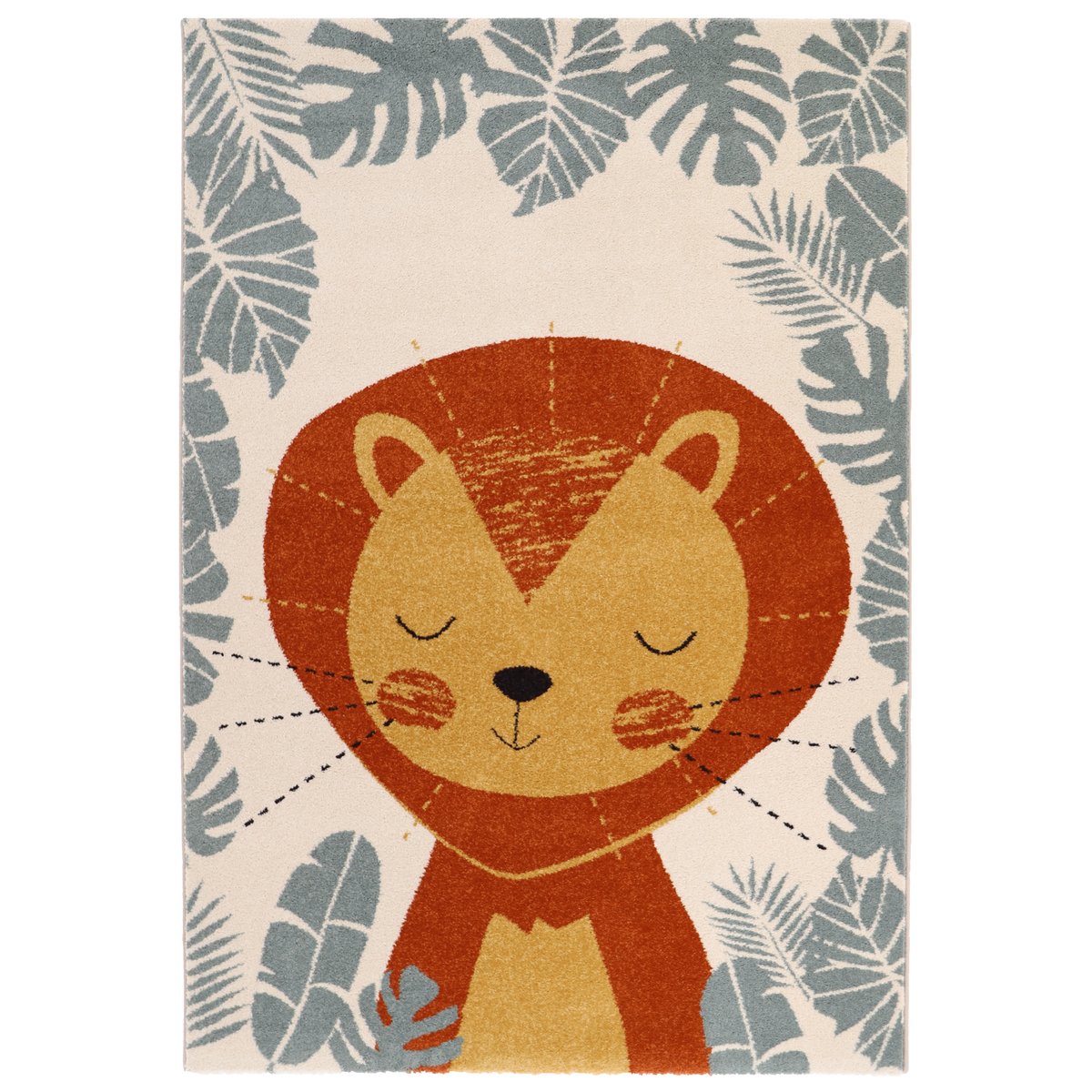 Tapis chambre enfant lion ICHIRO multicolore, NATTIOT