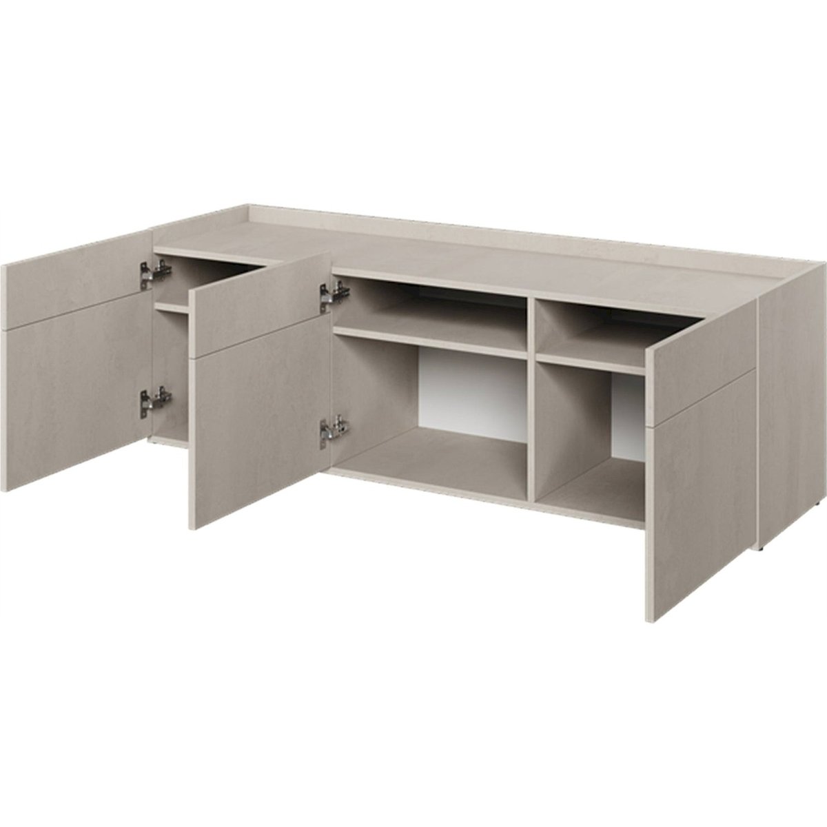 Buffet bas trois portes collection TEEN FLEX beige clair, RECOLLECTION
