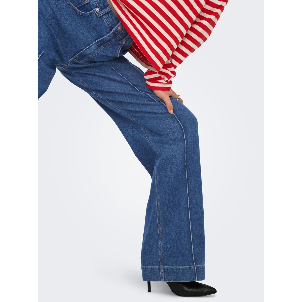 Jean À Jambe Large medium blue denim, ONLY