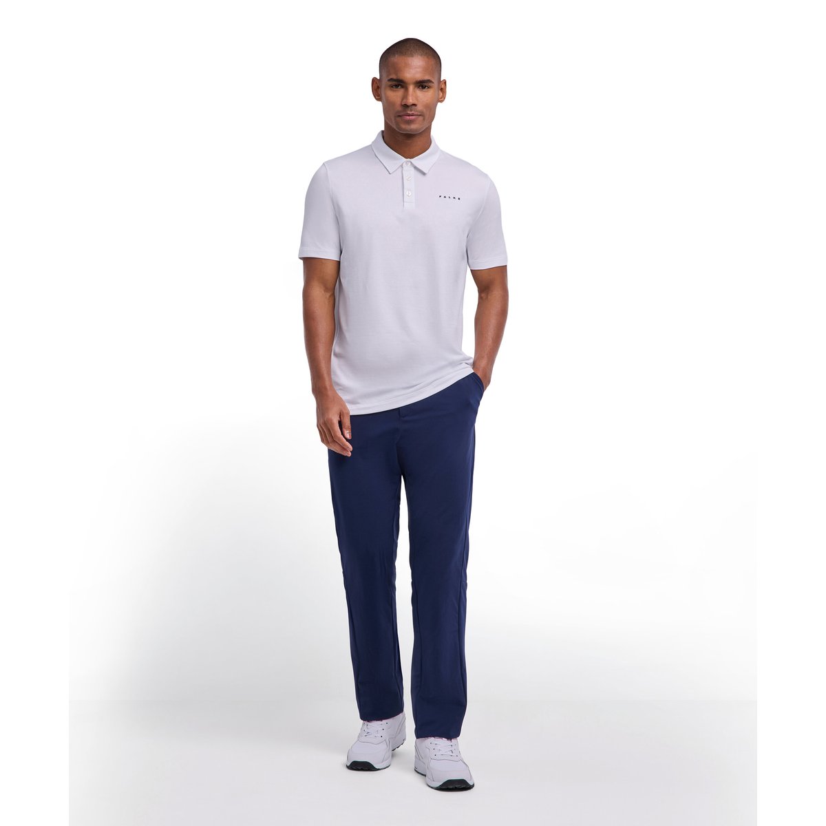 Polo shirt blanc, FALKE