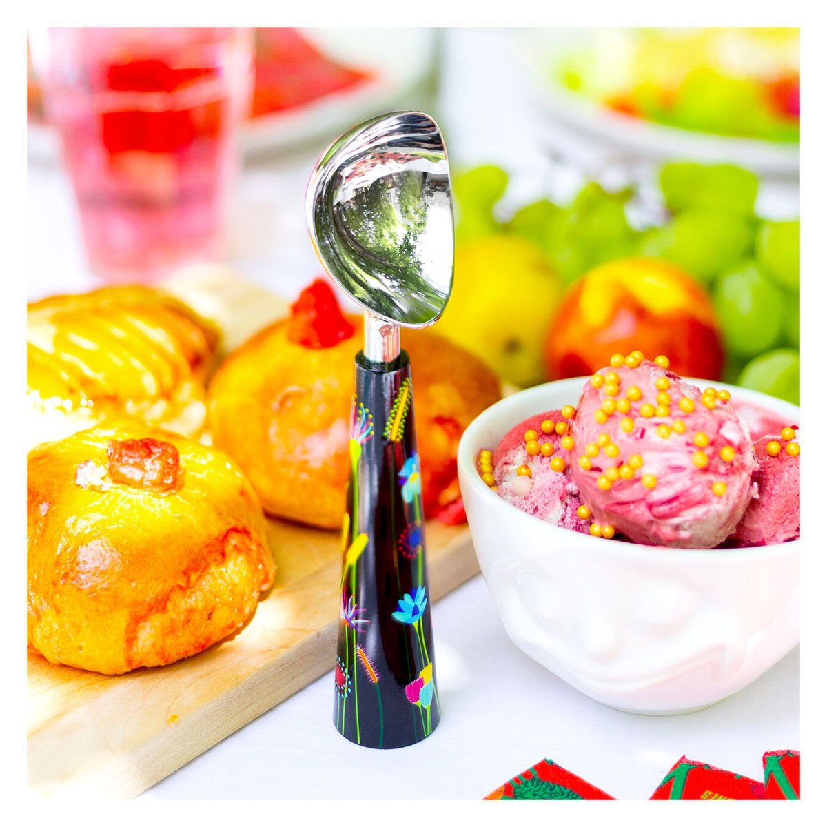 Cuillère à glace  Scoop jardin fleuri, PYLONES