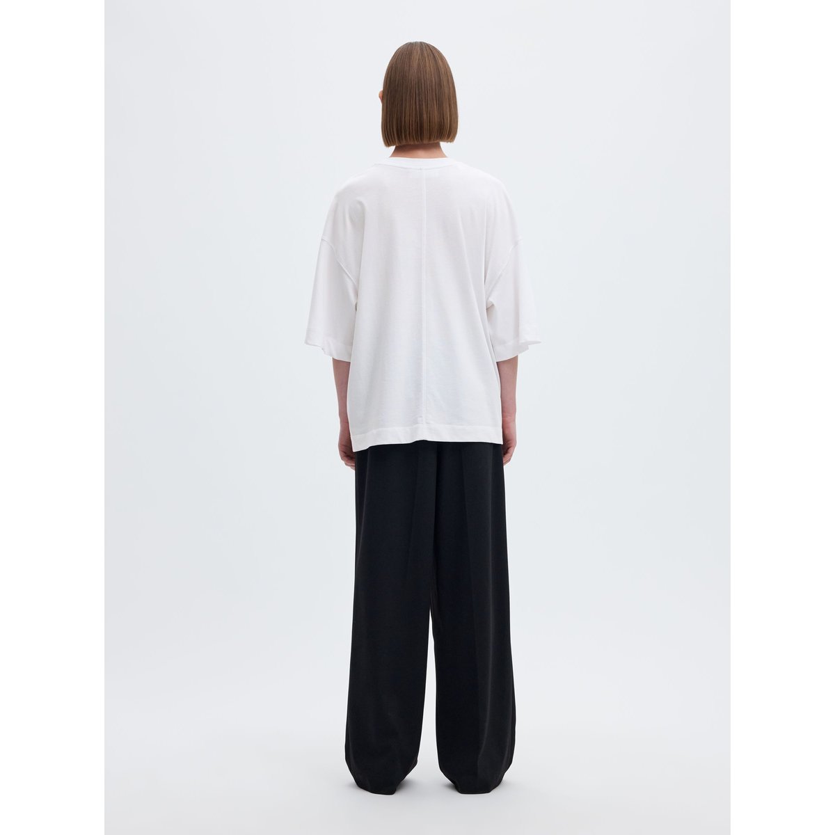T-Shirt Oversize bright white, SELECTED