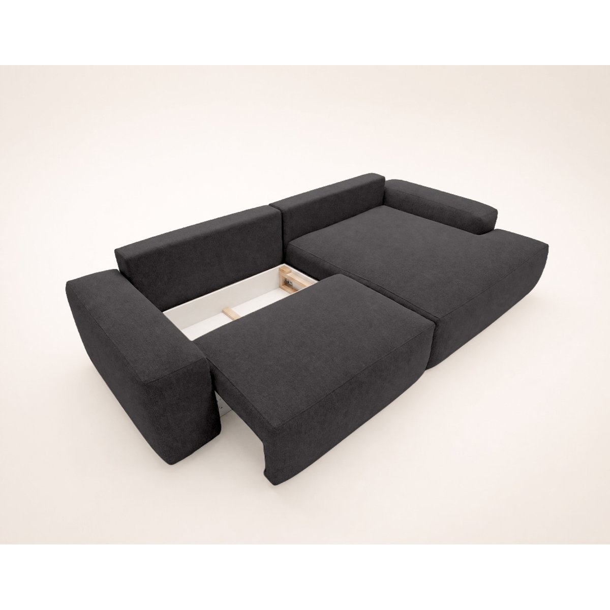 Canapé d'Angle Convertible 4 places - TAMA gris, BEST MOBILIER
