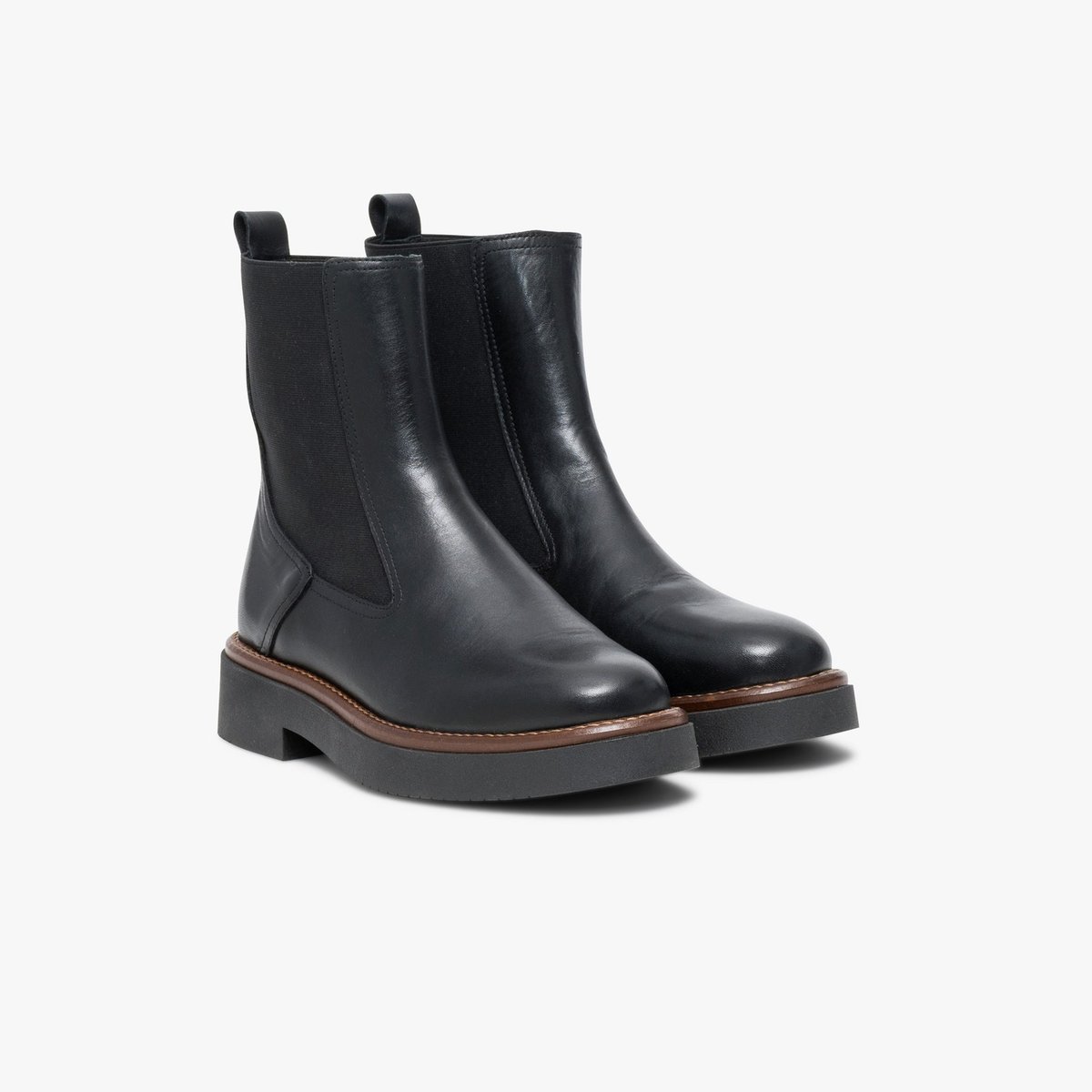 Boots À Talon en cuir MILADA noir, BOCAGE