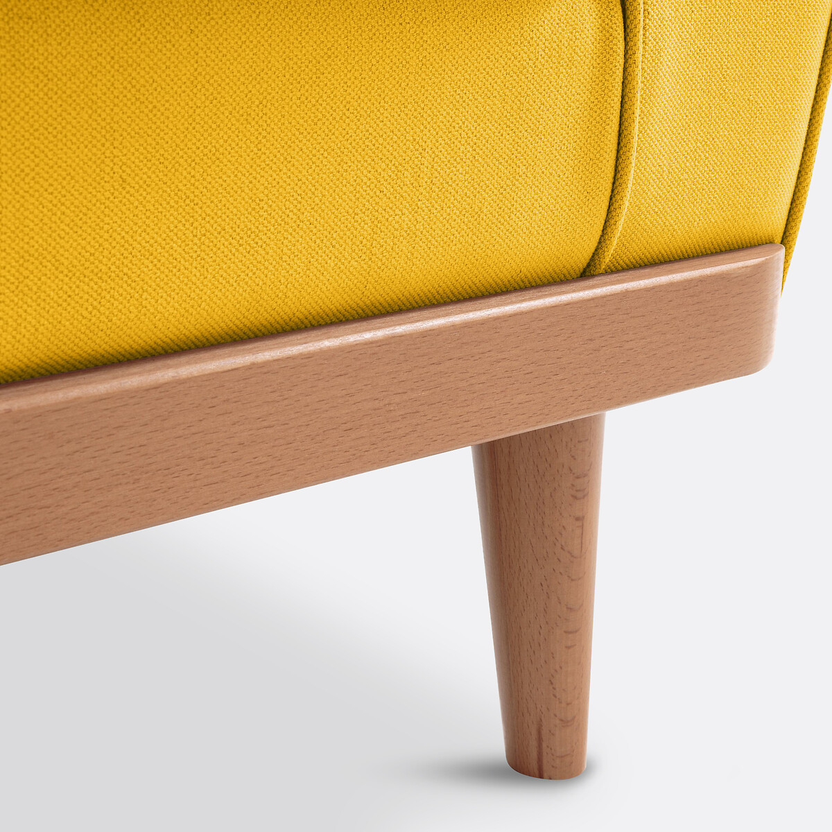 Fauteuil coton/lin, Tasie moutarde, LA REDOUTE INTERIEURS