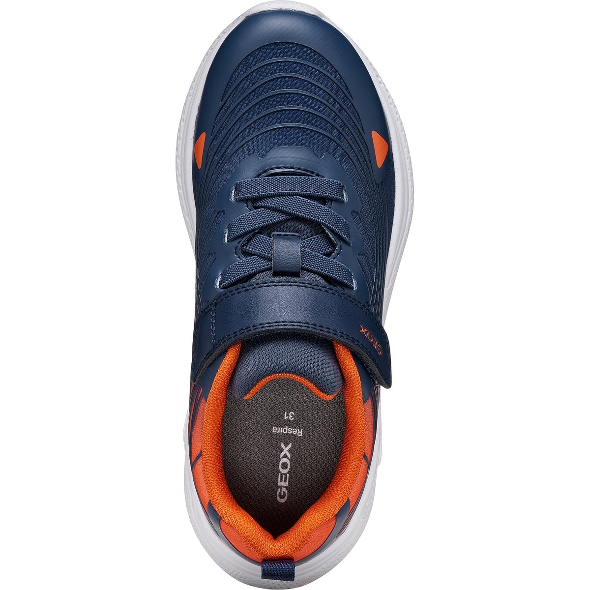 Baskets J SPRINTYE bleu marine/orange, GEOX
