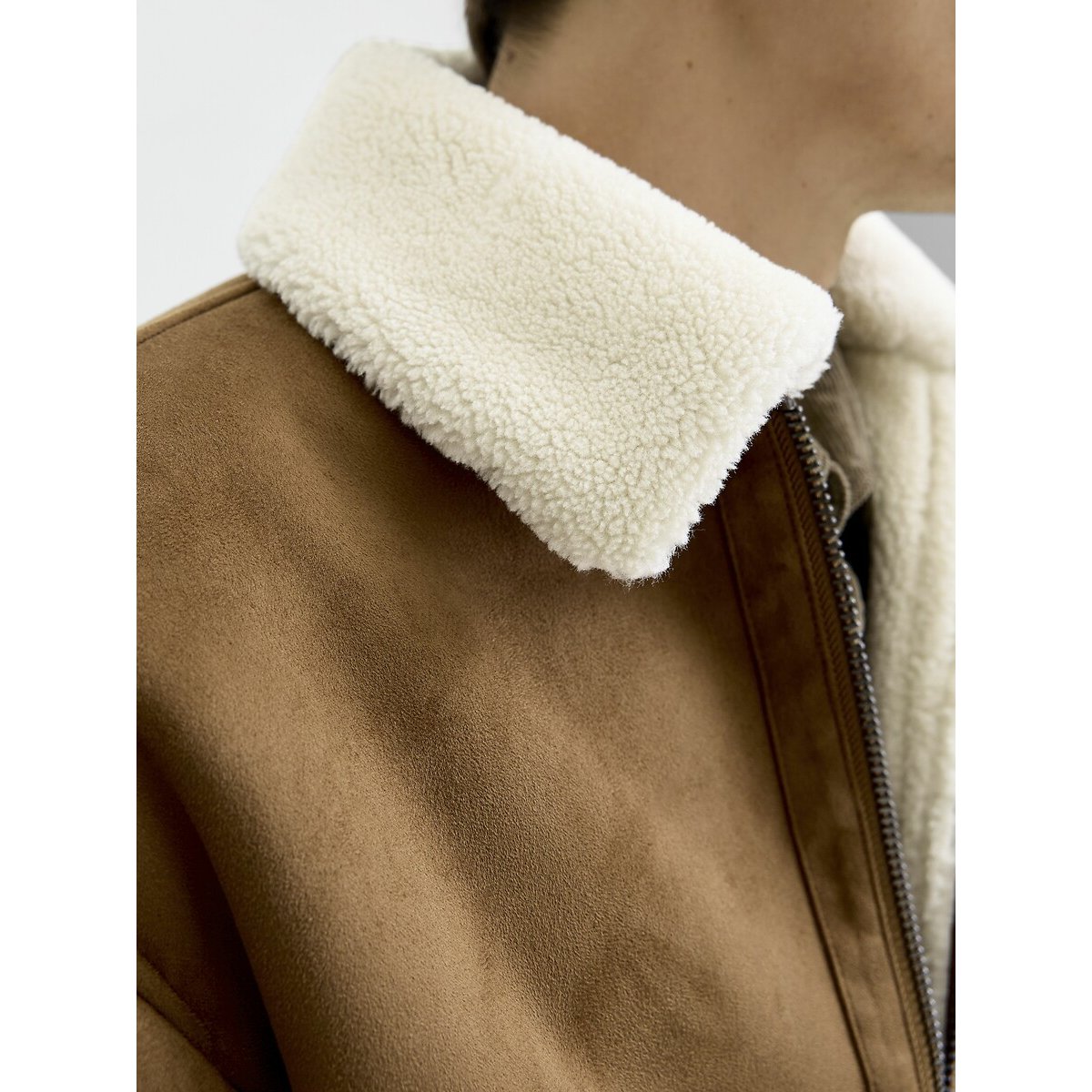 Bomber doublé en sherpa camel, JACK & JONES