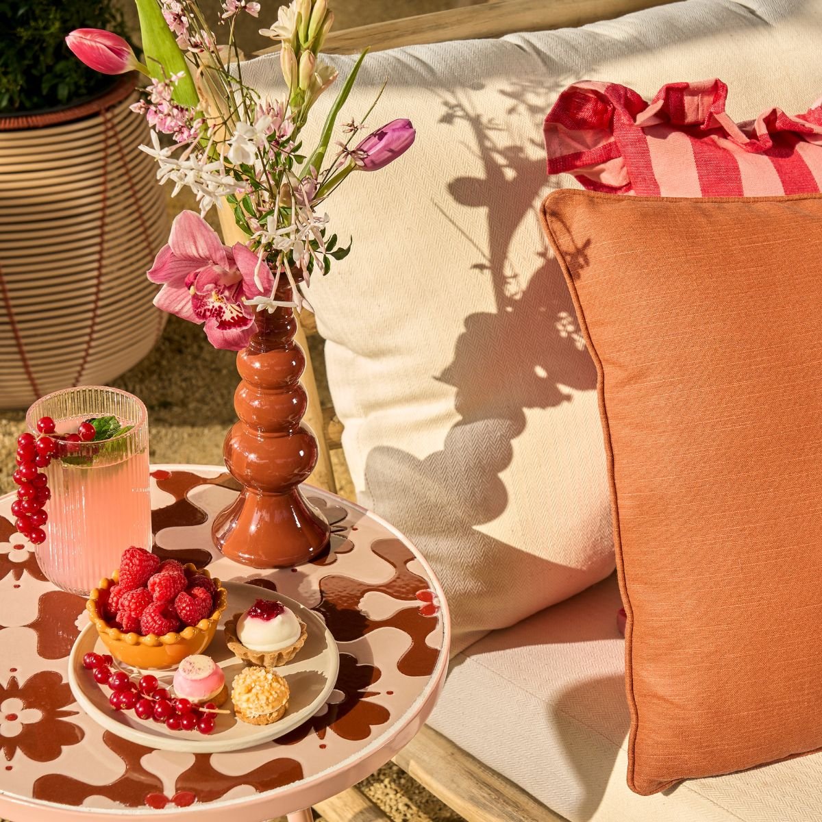 Coussin de jardin COMO terra, MICA DECORATIONS