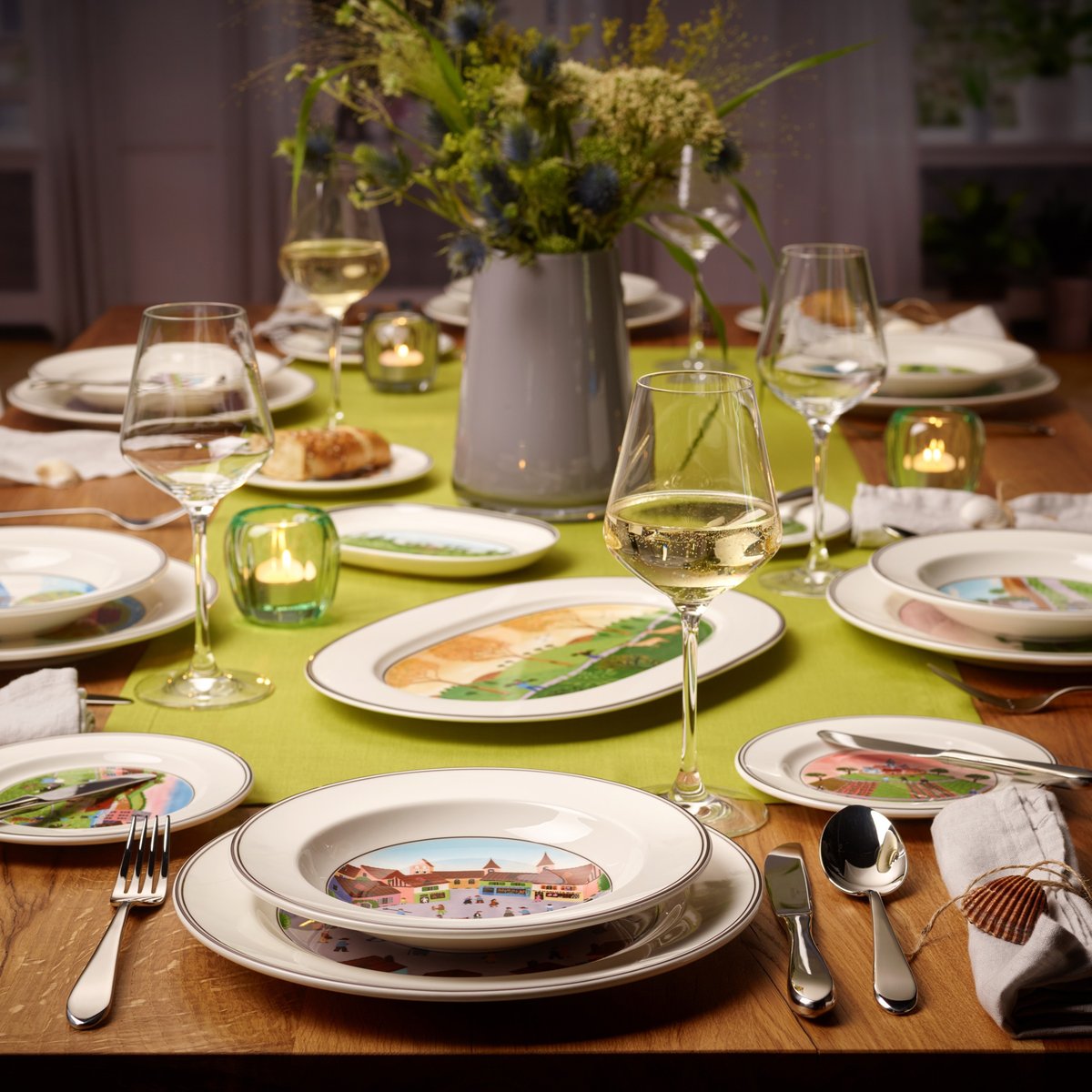 Assiette Plate Paysan DESIGN NAIF couleur unique, VILLEROY & BOCH