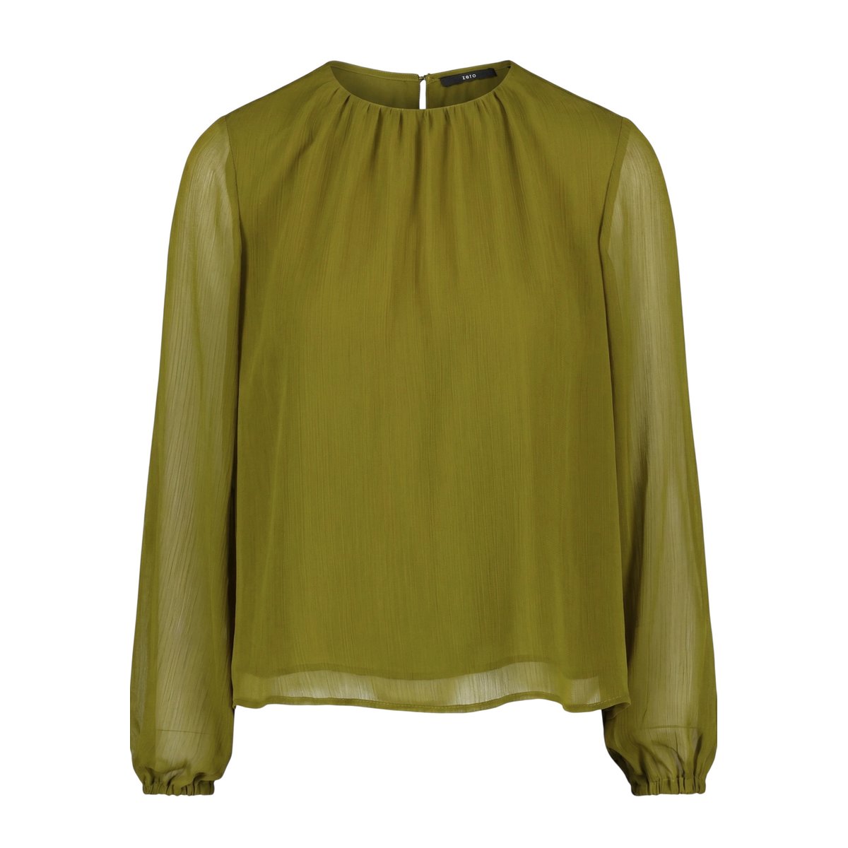 Chemisier en chiffon à effet froissé fir green, ZERO