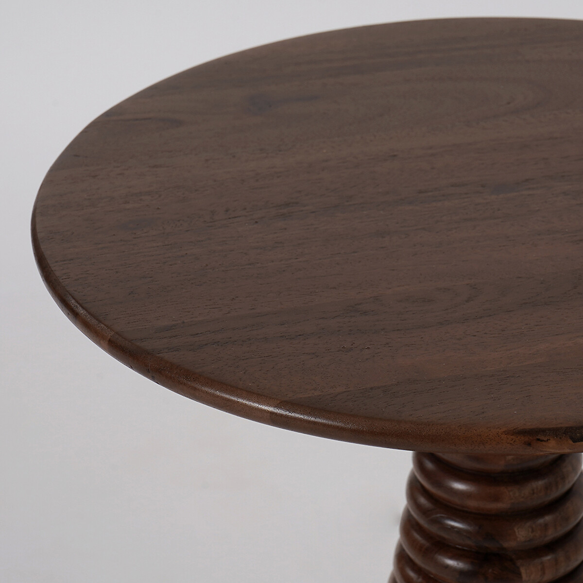 Figura Acacia Wood Side Table dark acacia wood, SWOON