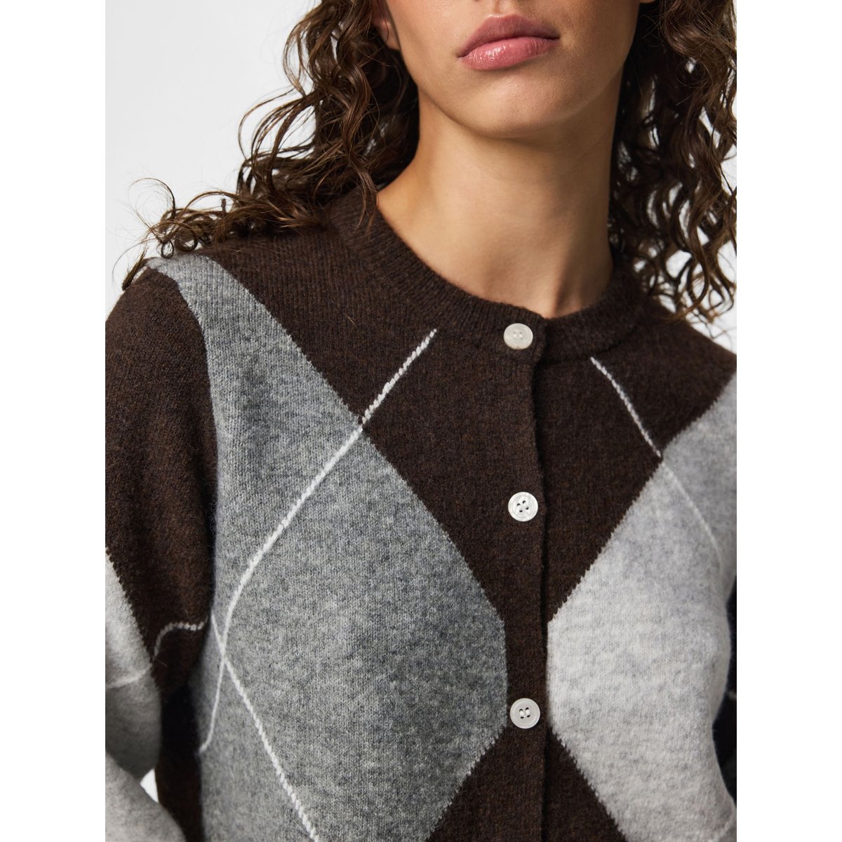 Cardigan En Maille marron - hot fudge1, PIECES