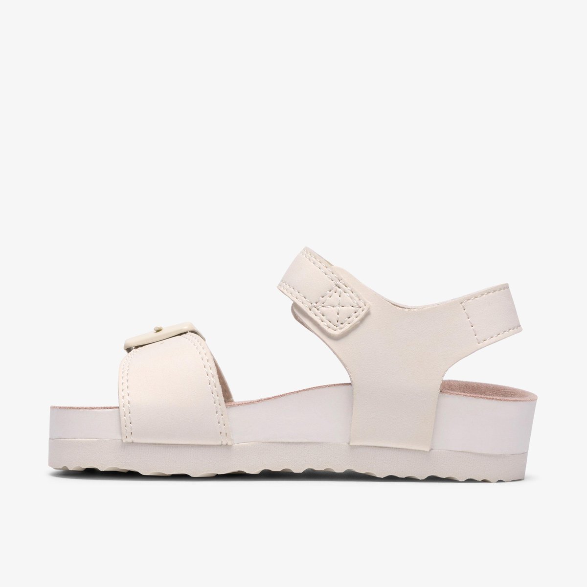 Sandales Synthétique Coupe Large BALI HEAT T blanc, CLARKS