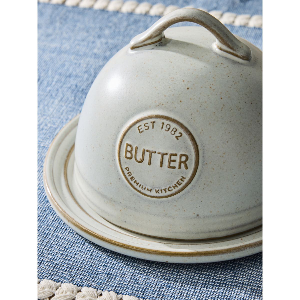 Beurrier avec badge style rustique naturel, NEXT