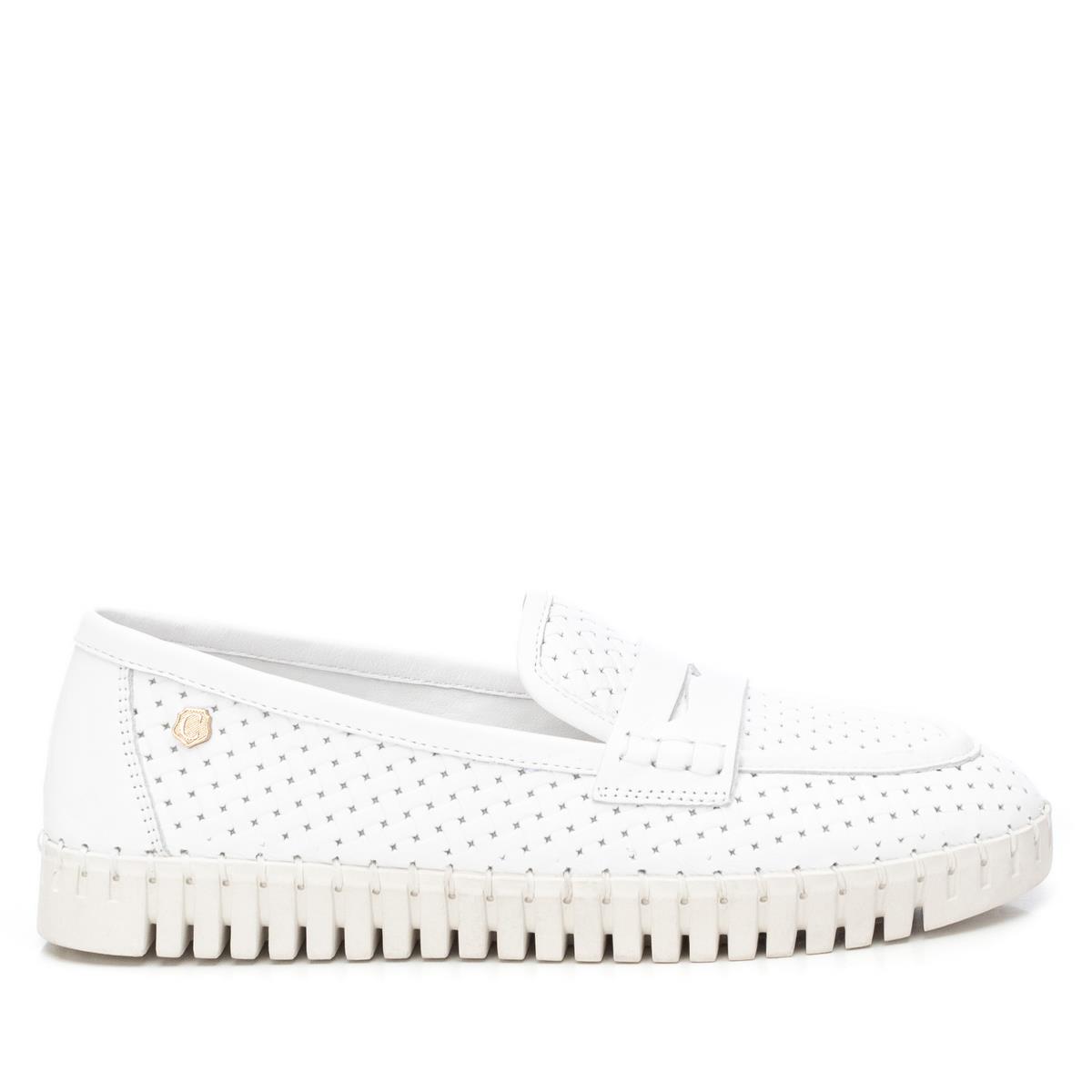 Chaussure Mocassin Plaine Décontractée blanc, CARMELA