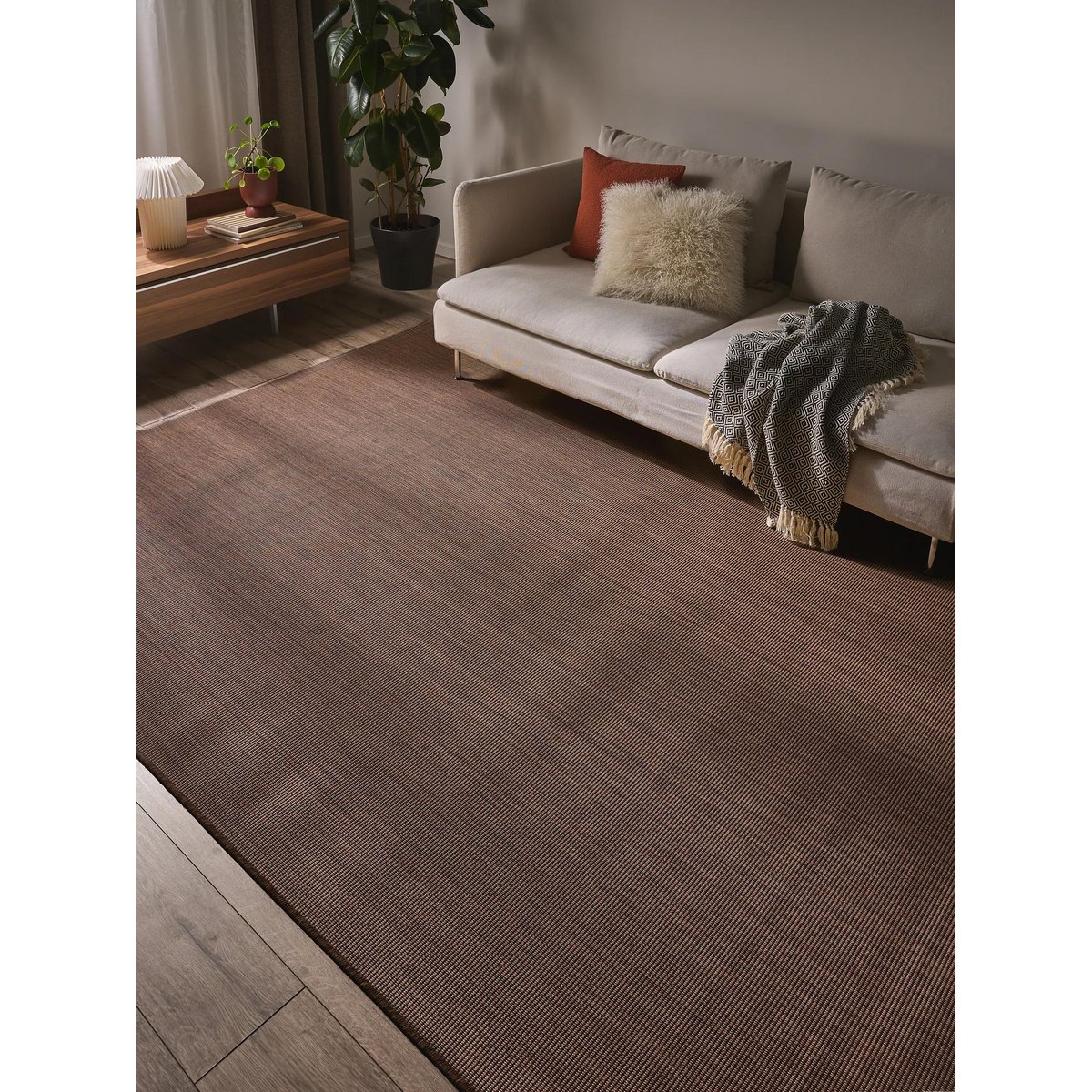 Tapis d'extérieur & intérieur METRO marron, BENUTA 