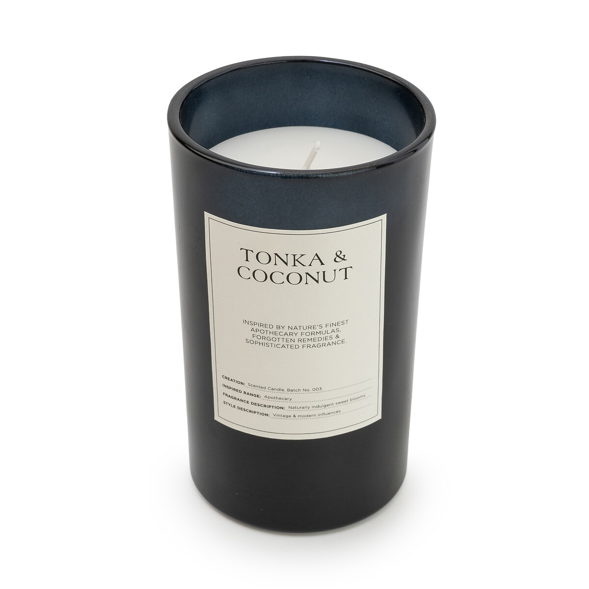 Apothecary Tonka & Coconut Jar Candle black, SO'HOME