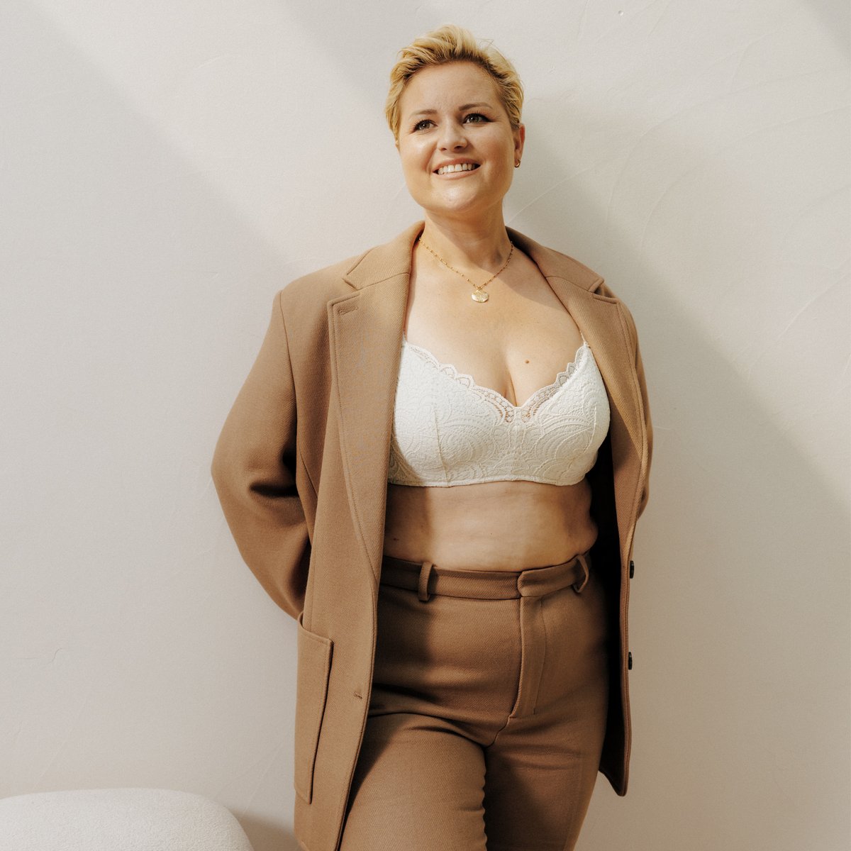 Soutien-gorge post-opératoire DENTELLE ecru, ROUGEGORGE LINGERIE