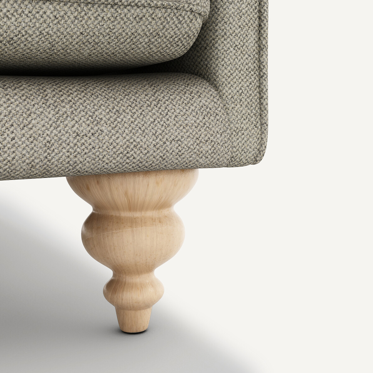 Canapé compact tweedé, Lazare naturel/gris clair, AM.PM