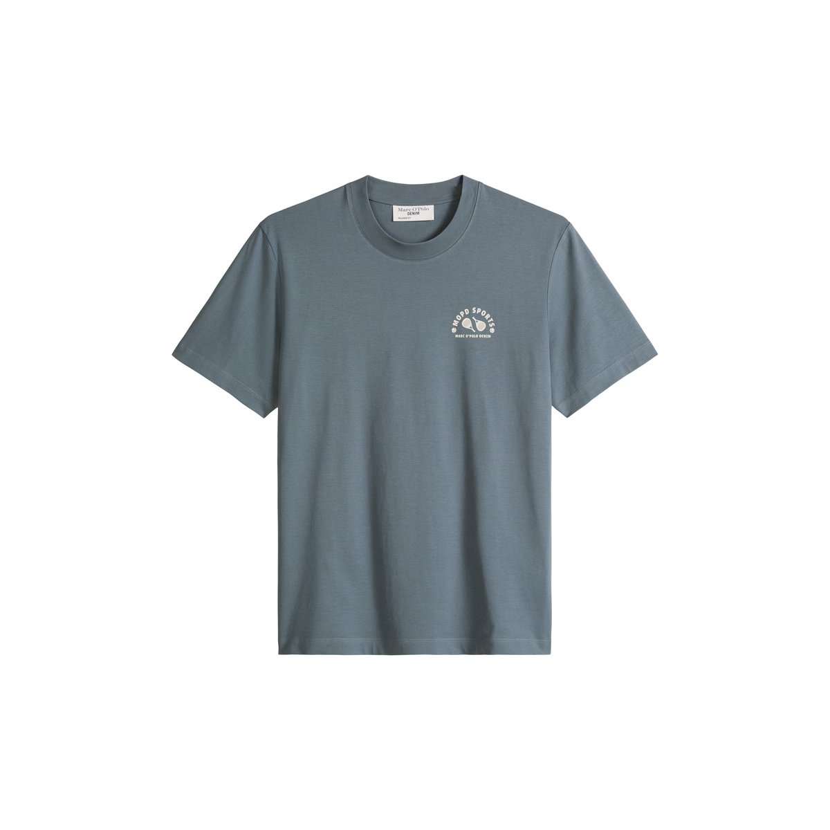 T-shirt DfC relaxed en coton bio doux bleu moyen, MARC O’POLO DENIM