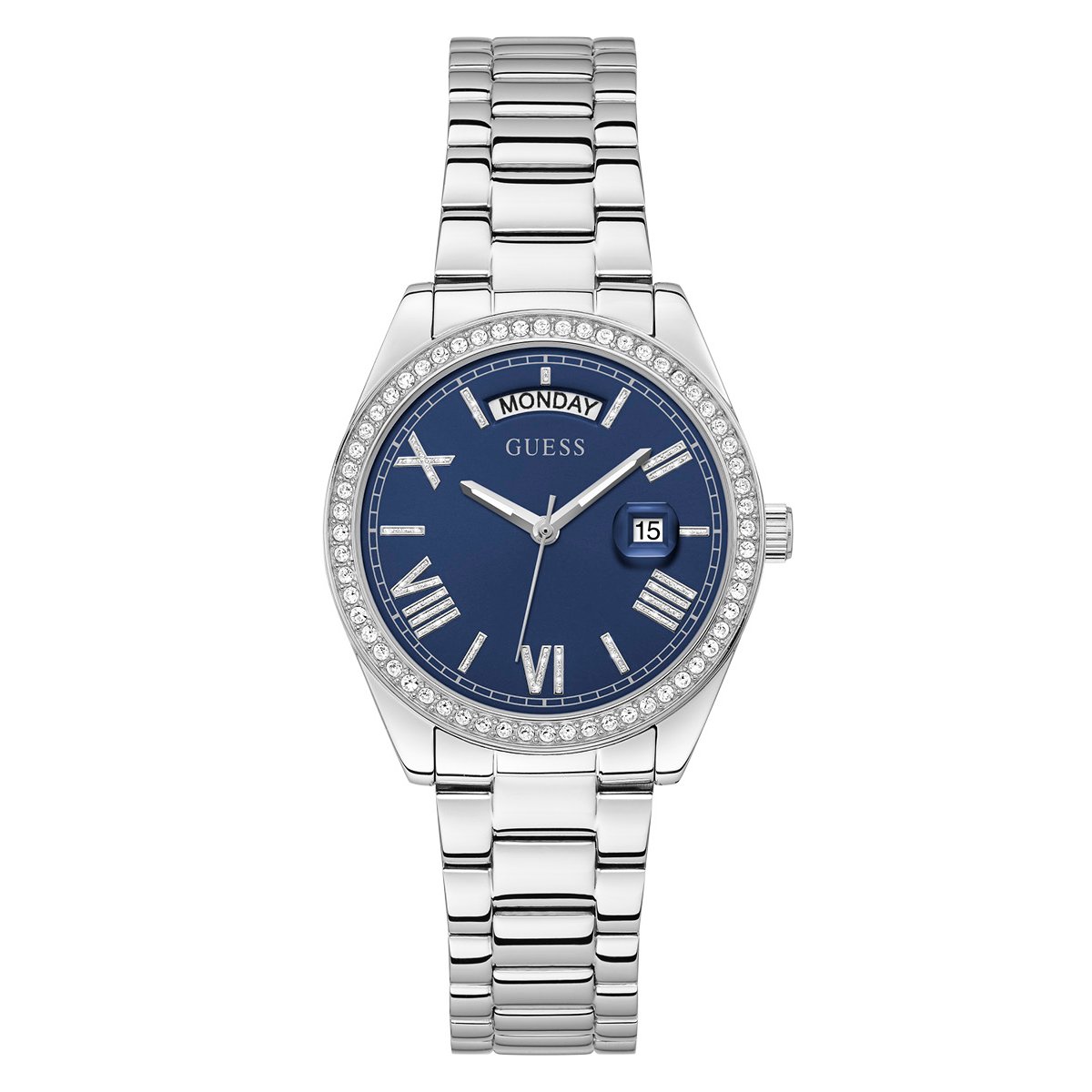 Montre Analogique LADIES DRESS argenté bleu argenté, GUESS