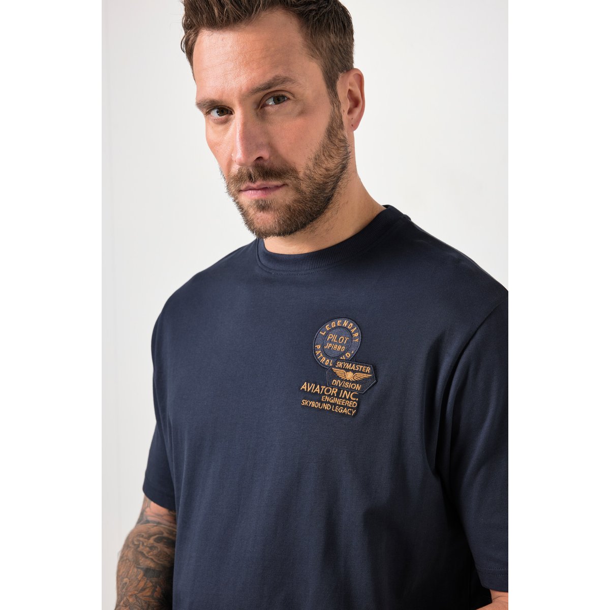T-shirt ventre confort bleu marine, JP1880
