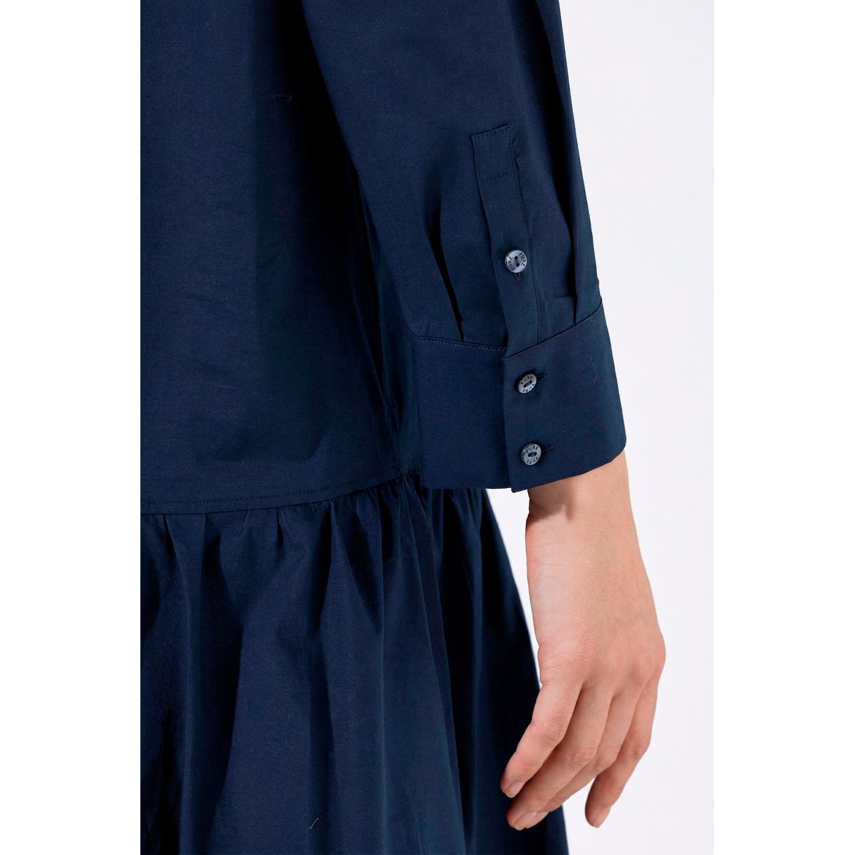 Robe midi base évasée marine, ULLA POPKEN