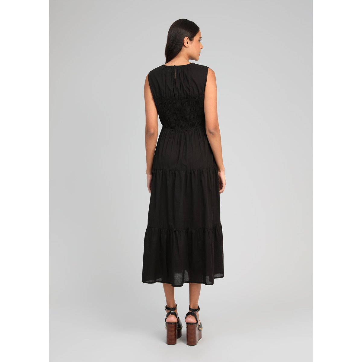 Robe Midi ODAMA noir, AN'GE