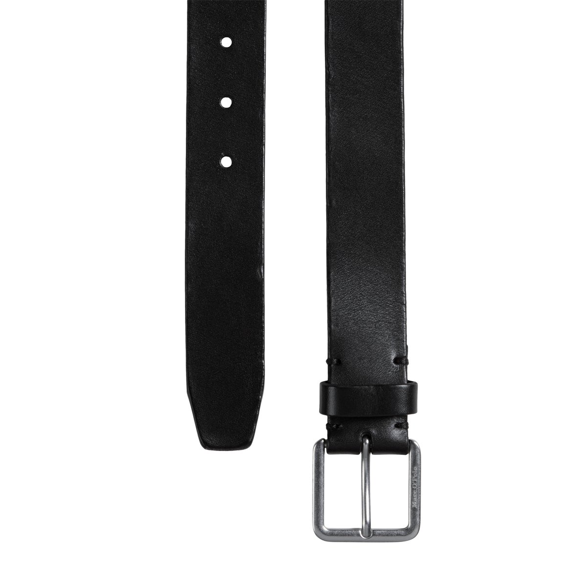 Ceinture modèle Berit en cuir de vachette de qualité supérieure noir, MARC O'POLO