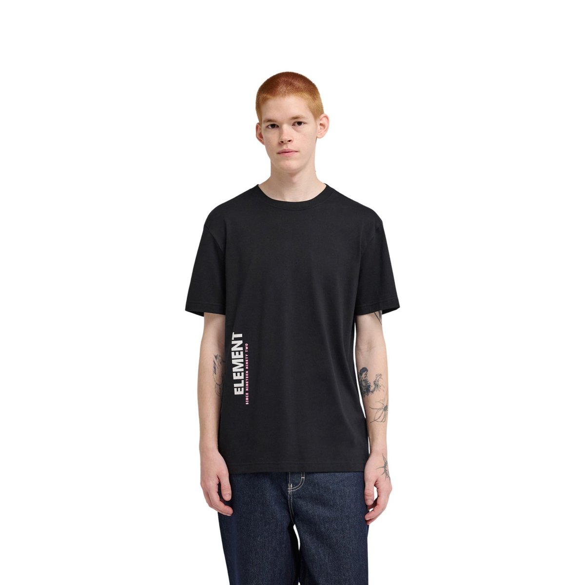 T-Shirt manches courtes THROW UP noir flint black, ELEMENT