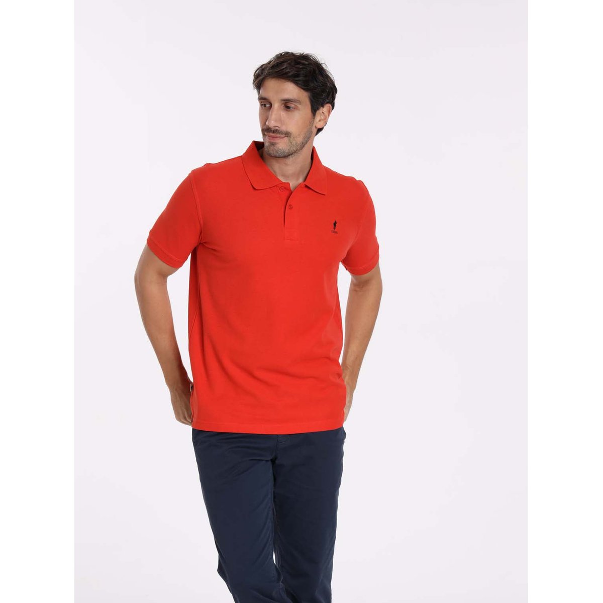 Polos manches courtes en coton ORLY rouge, GENTLEMAN FARMER