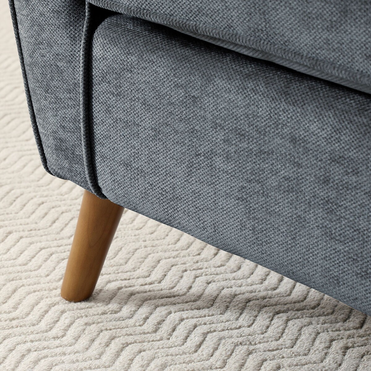 Liora Chenille Wingback Armchair denim, ÉDITÉ