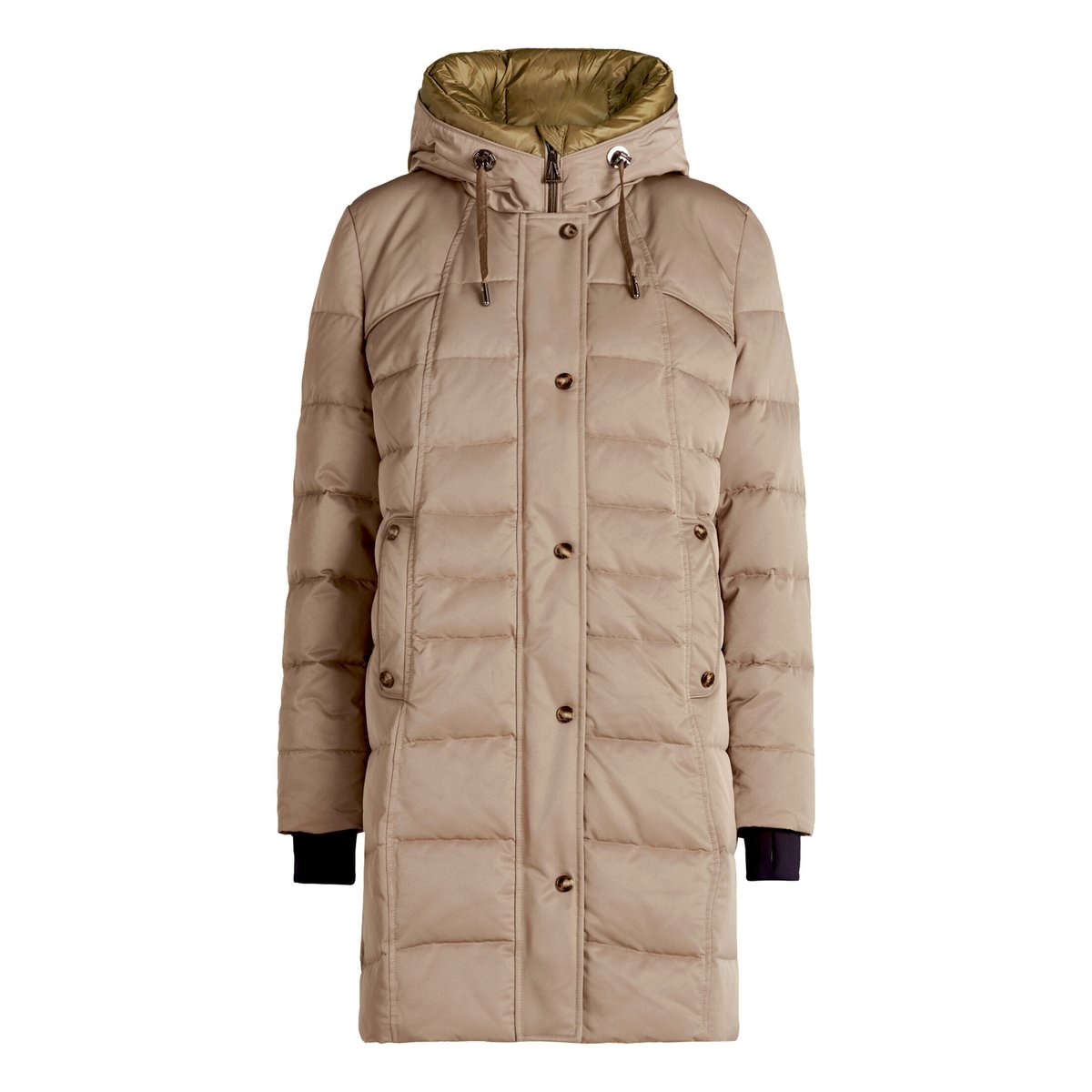 Veste matelassée à capuche marron, GIL BRET