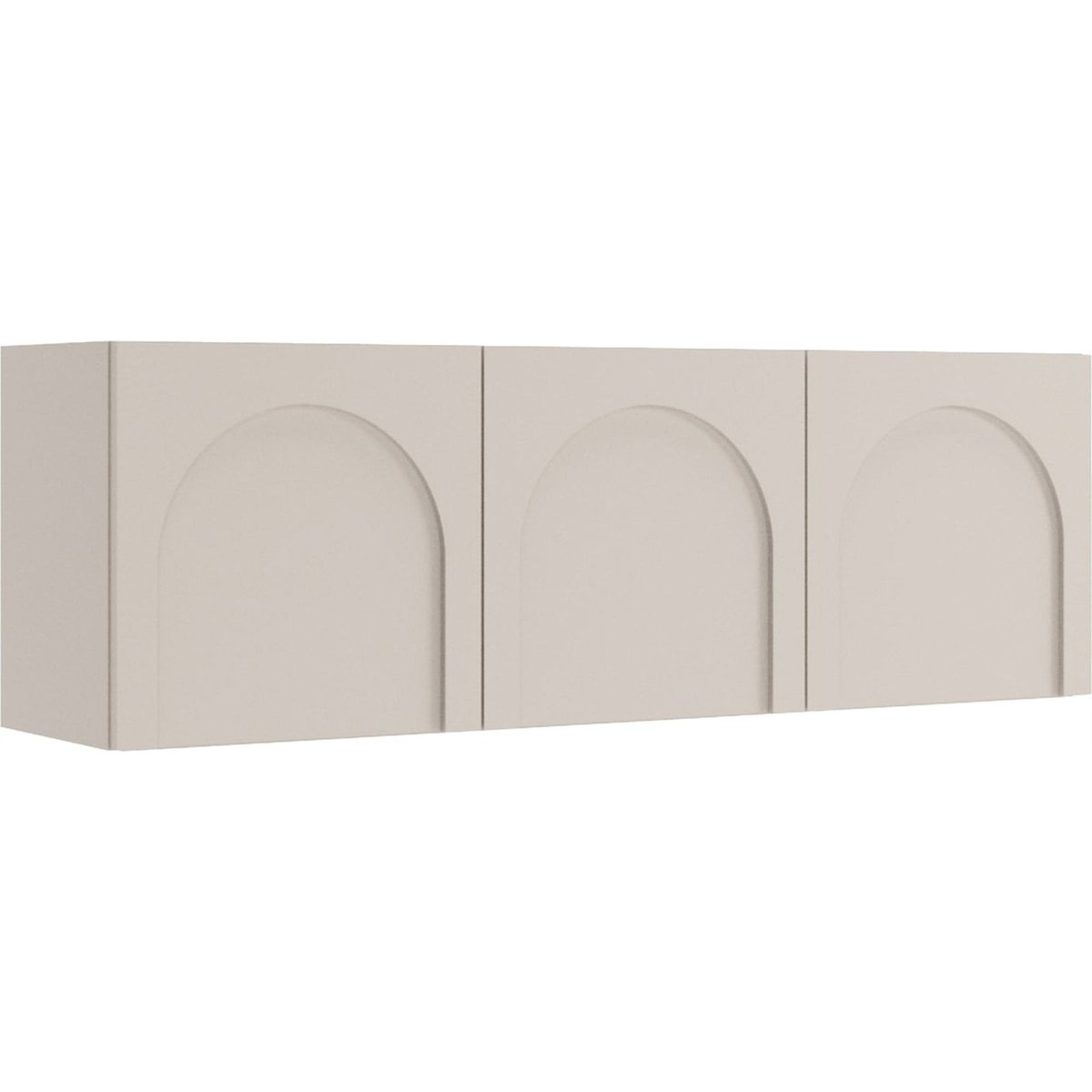 Meuble tv trois portes façades arquées ARKADIA cashmere mat, RECOLLECTION